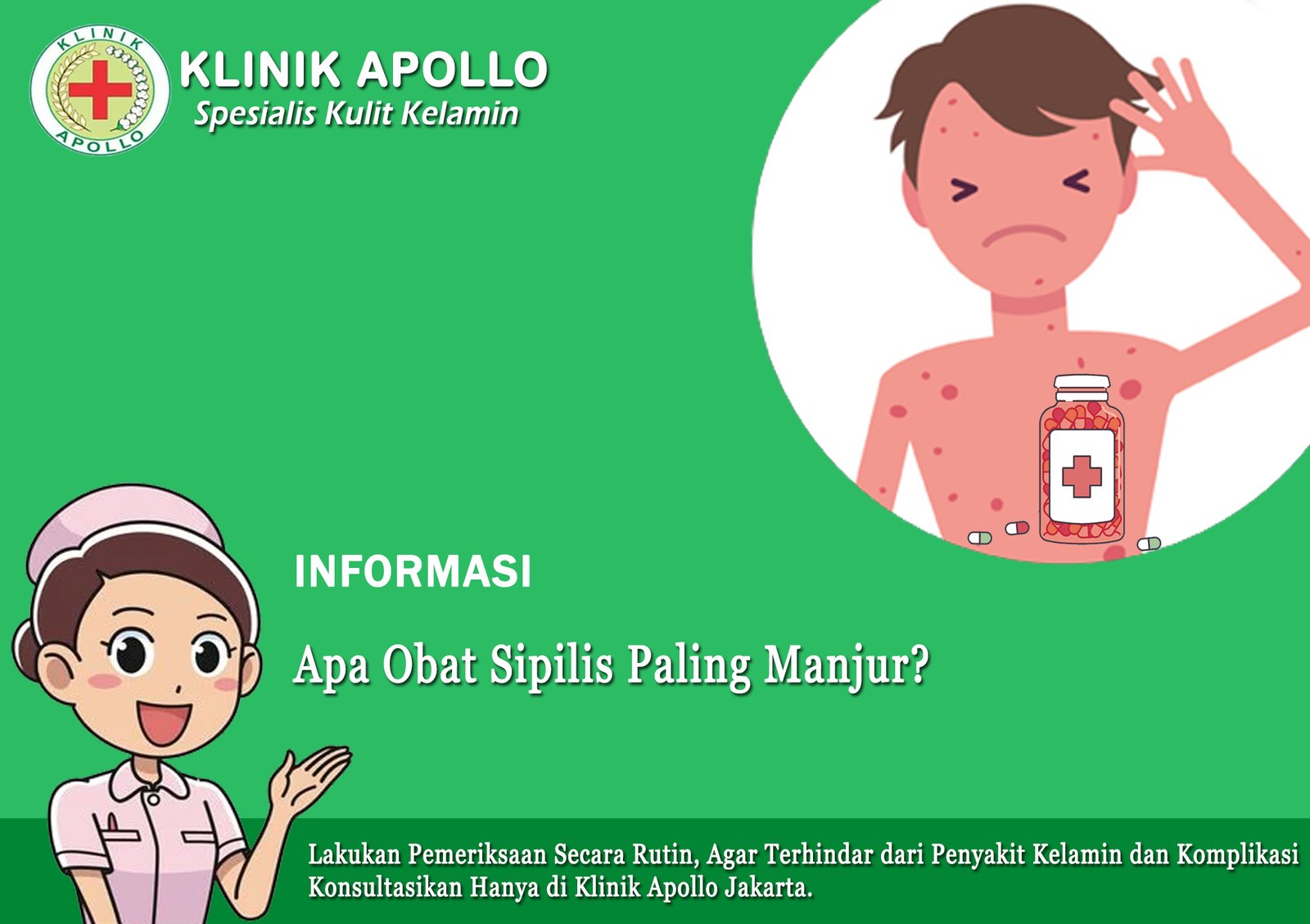 Rekomendasi Obat Sipilis Paling Ampuh di Klinik Apollo Jakarta