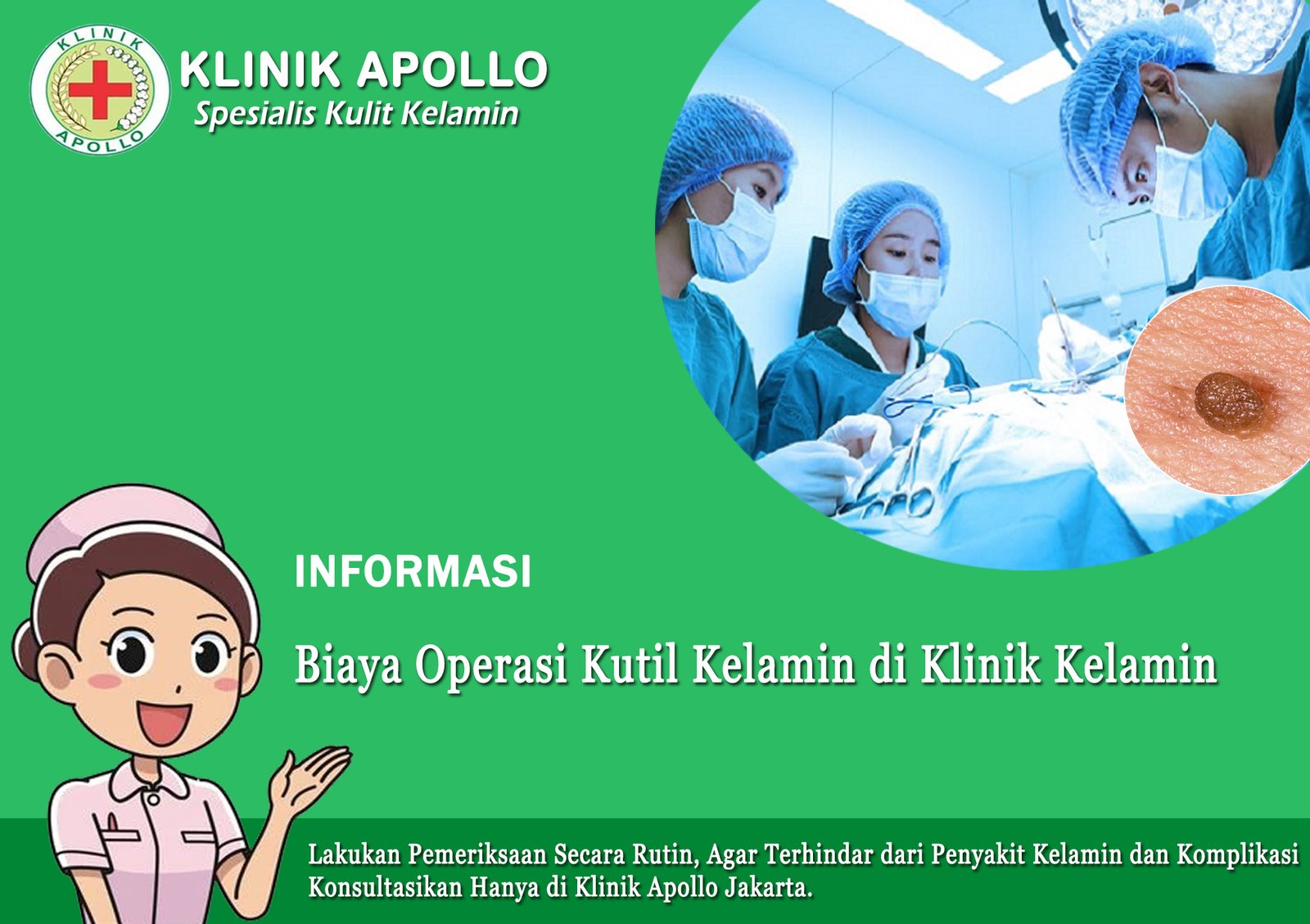 Biaya Operasi Kutil Kelamin di Klinik Apollo Jakarta