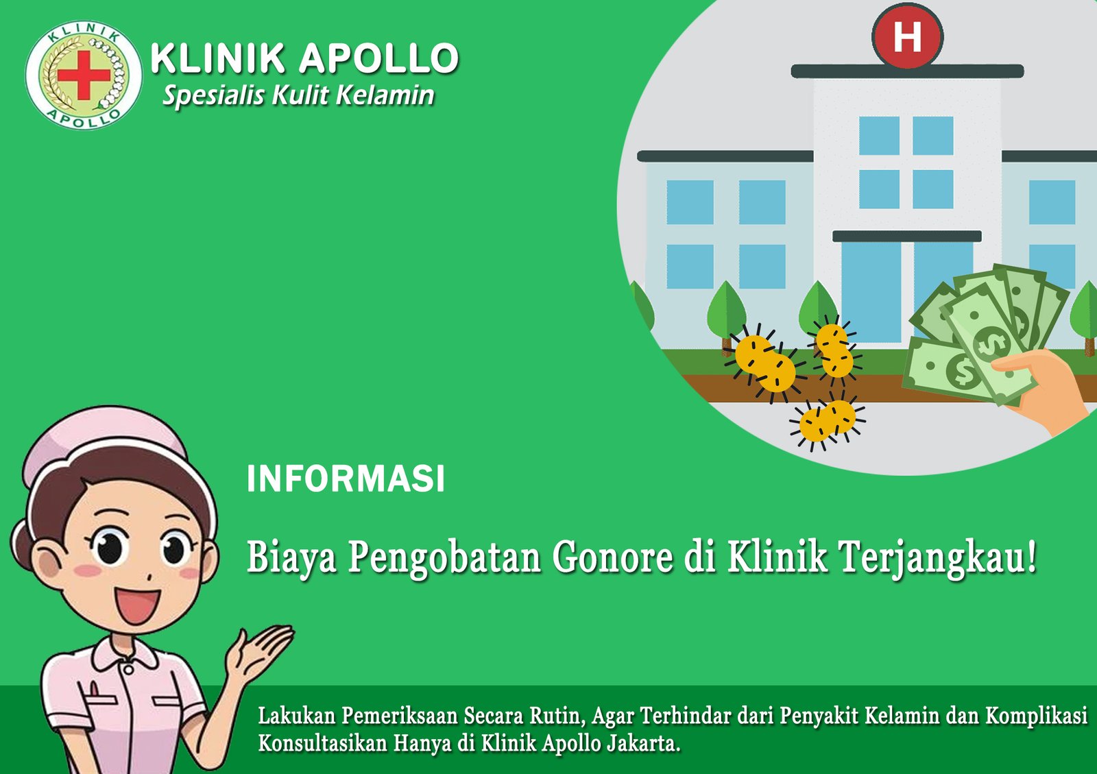 Biaya Pengobatan Gonore di Klinik Apollo Terjangkau!