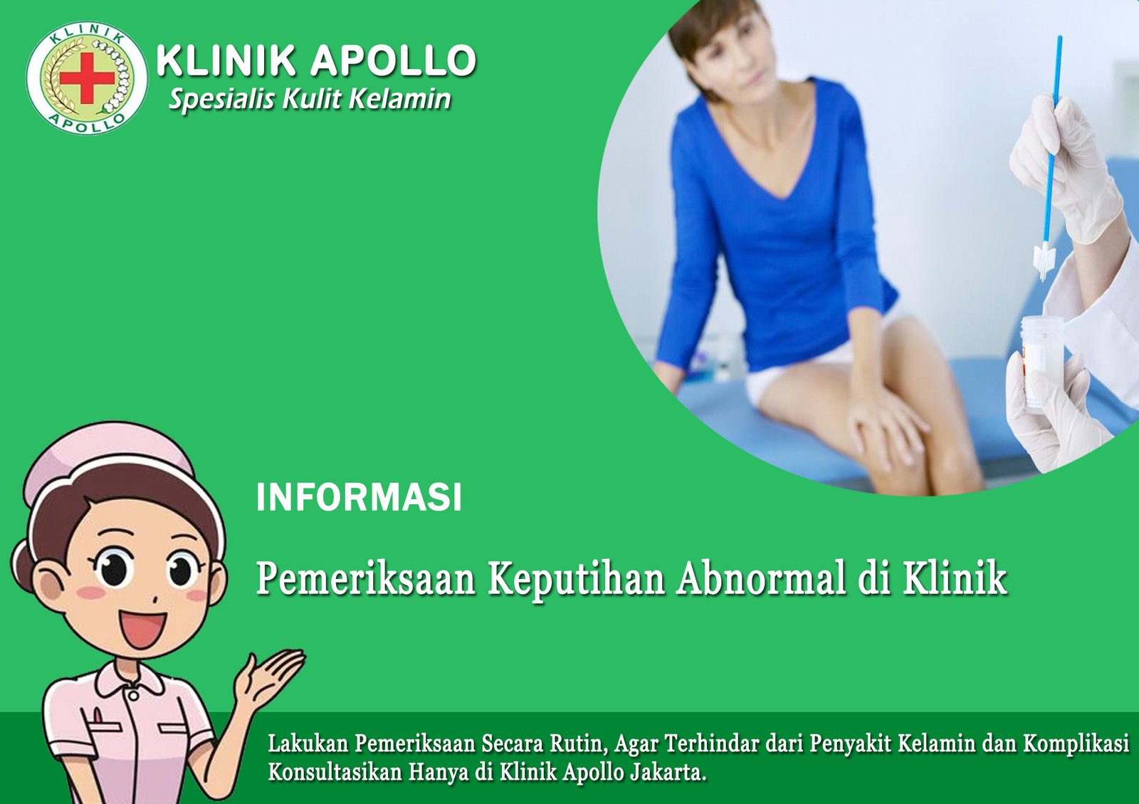 Pemeriksaan Keputihan Abnormal di Klinik