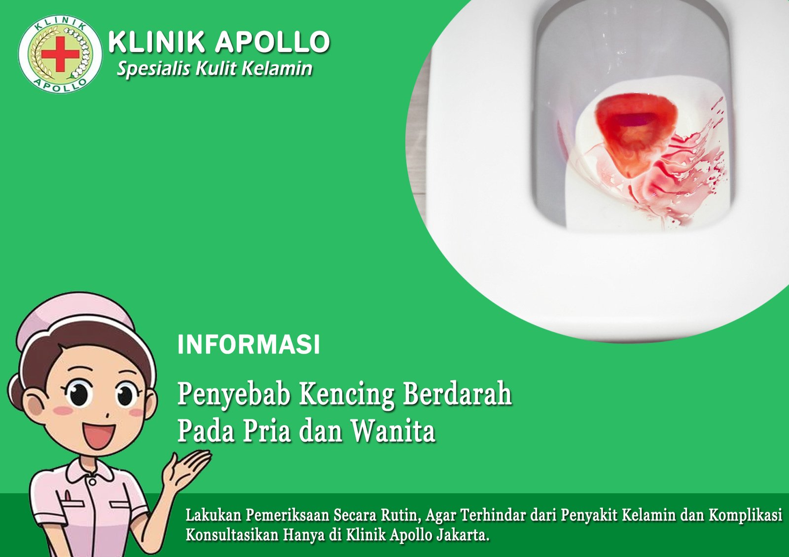 Penyebab Kencing Berdarah Pada Pria Dan Wanita | Klinik Apollo