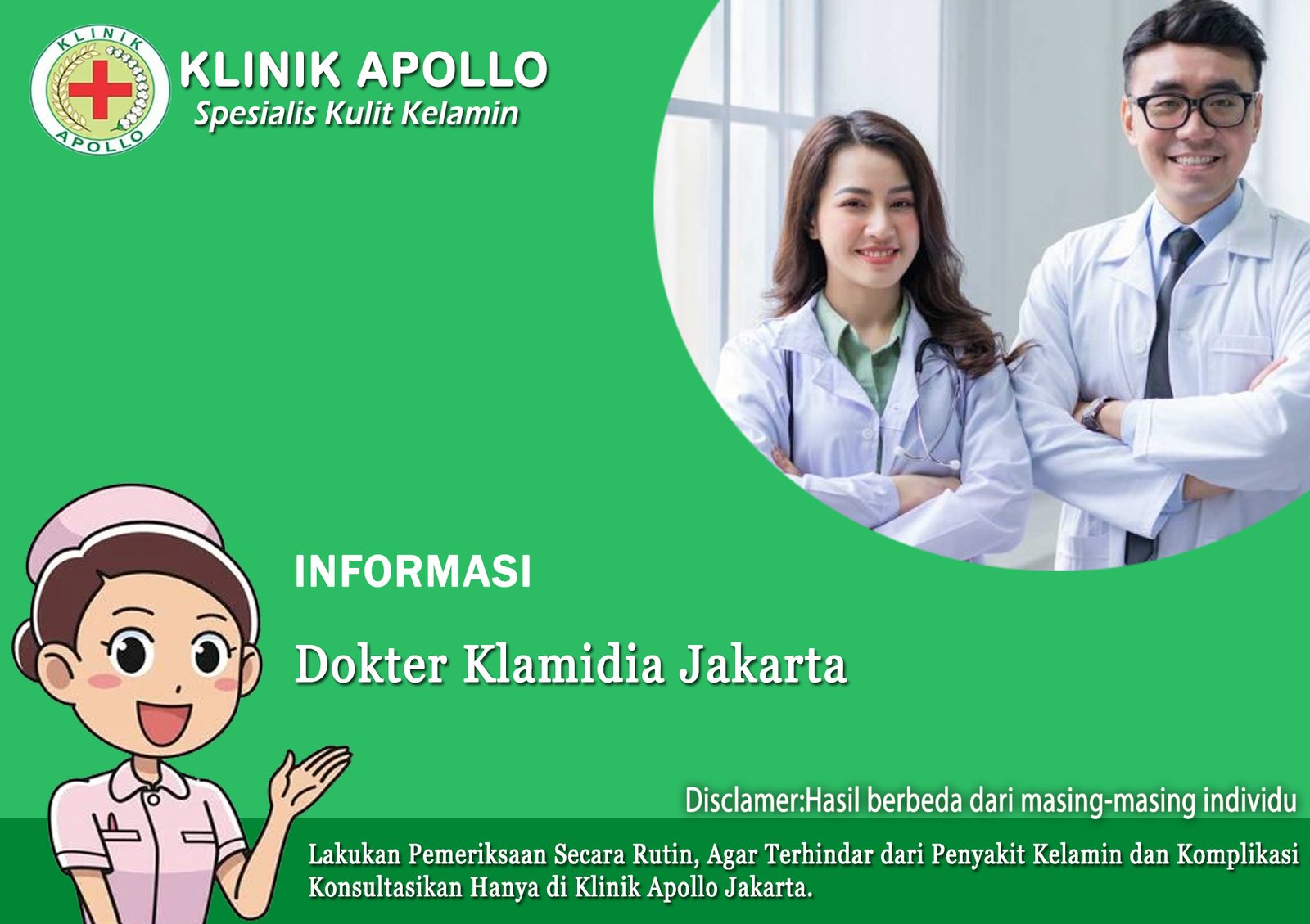 Biaya Pemeriksaan Dokter Klamidia di Klinik Kelamin Jakarta