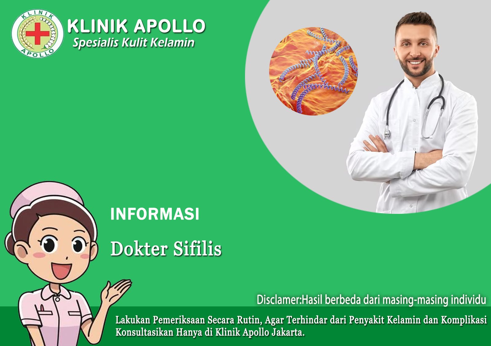 Dokter Sifilis dengan Pengobatan Manjur di Klinik Apollo