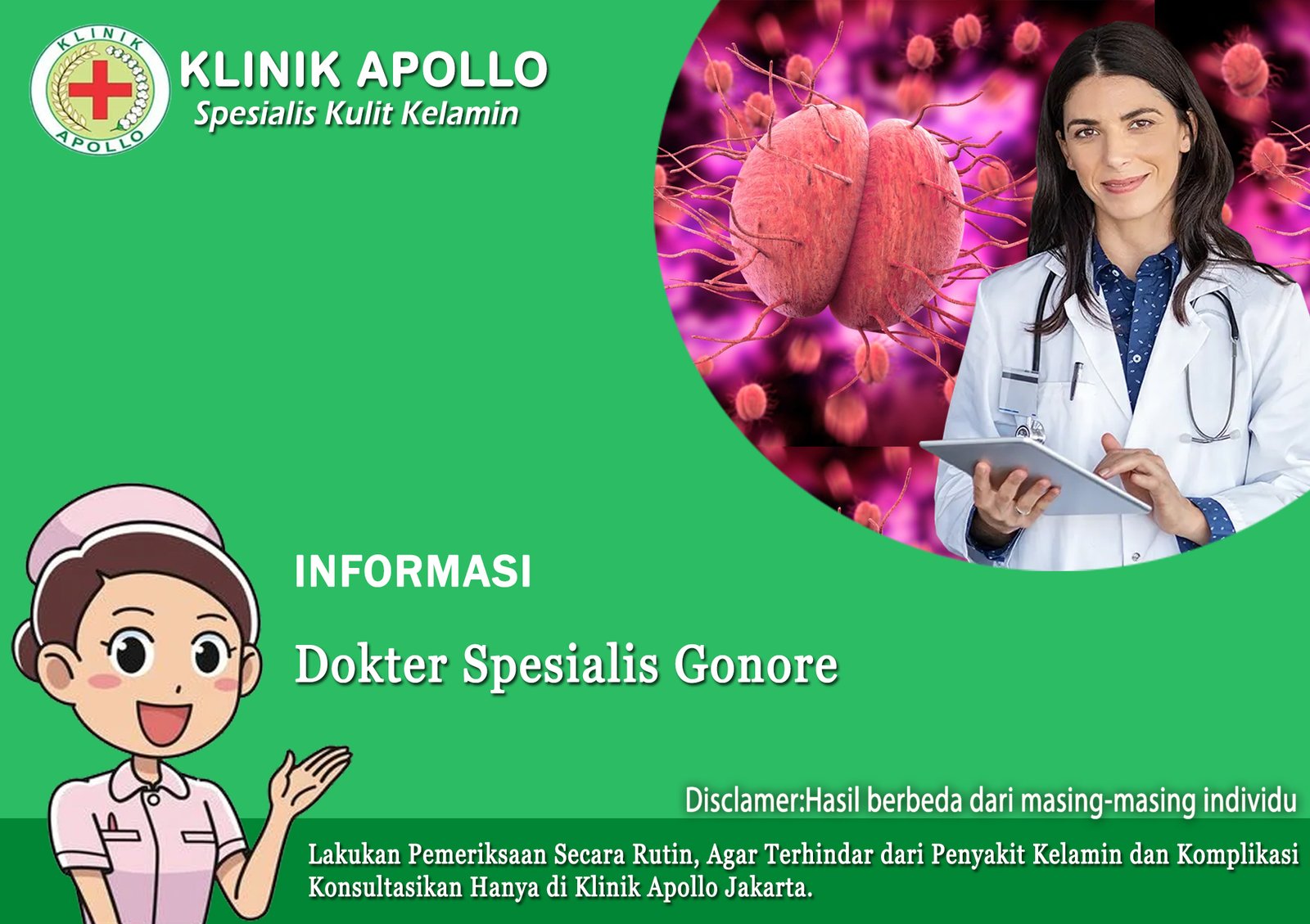 Dokter Spesialis Gonore dengan Pengobatan Berkhasiat di Jakarta