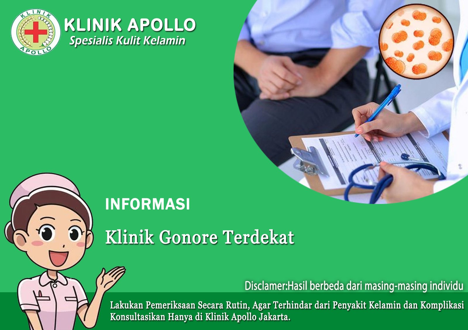 Datangi Klinik Gonore Terdekat di Kota Jakarta