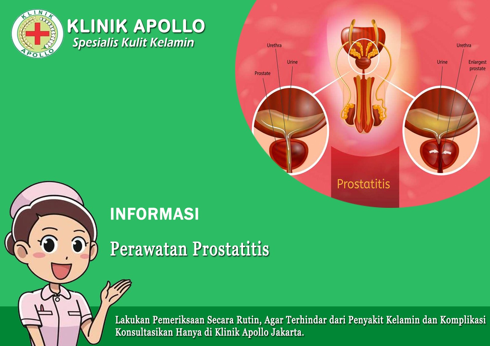 Perawatan prostatitis yang paling ampuh untuk kebanyakan pria hanya di Klinik Apollo.