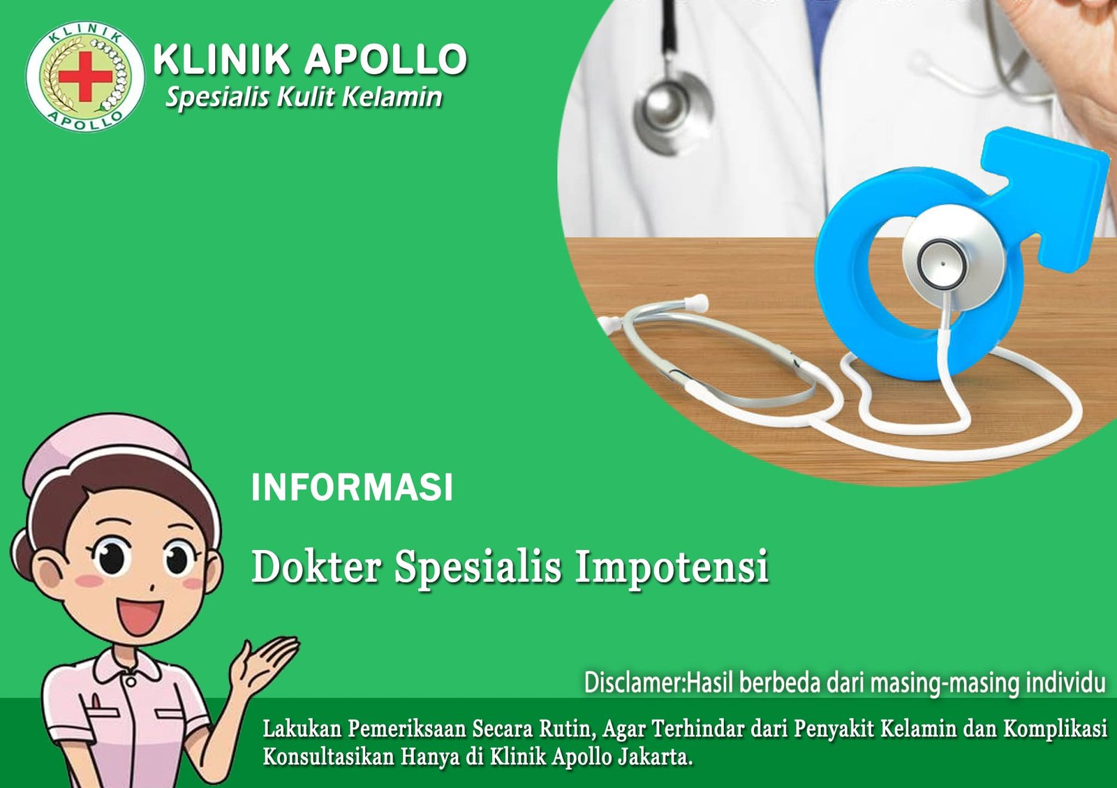 Menangani masalah andrologi hanya dengan dokter spesialis impotensi di Klinik Apollo.