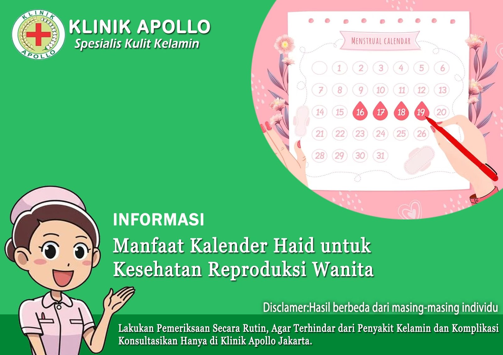 Manfaat Kalender Haid untuk Kesehatan Reproduksi Wanita