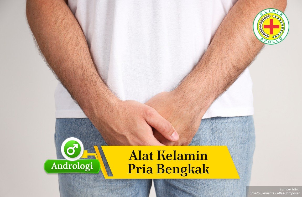 Ilustrasi Alat Kelamin Pria Bengkak.