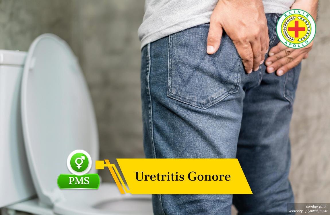 Ilustrasi Uretritis Gonore.