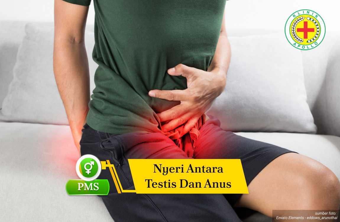 Ilustrasi Nyeri Antara Testis dan Anus.